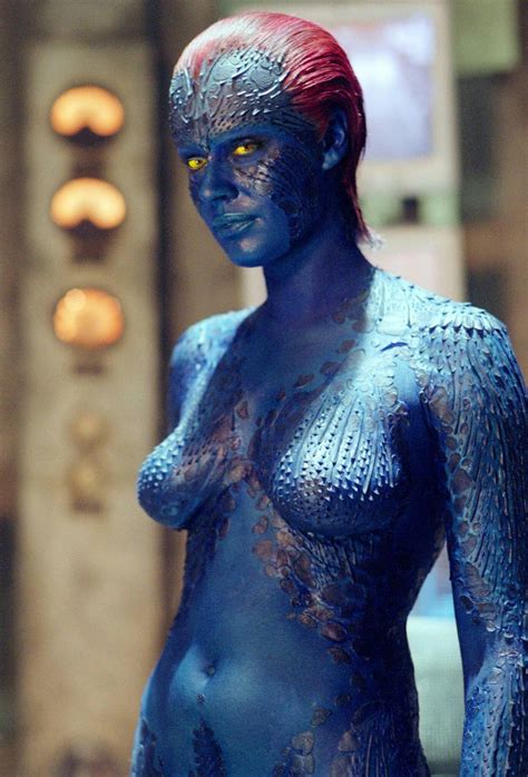 Rebecca Romijn as Mystique From X-Men | Mystique comic, Rebecca romijn ...