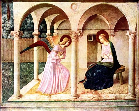 THE ANNUNCIATION by Fra Angelico, Renaissance Art Print, Angel Gabriel ...