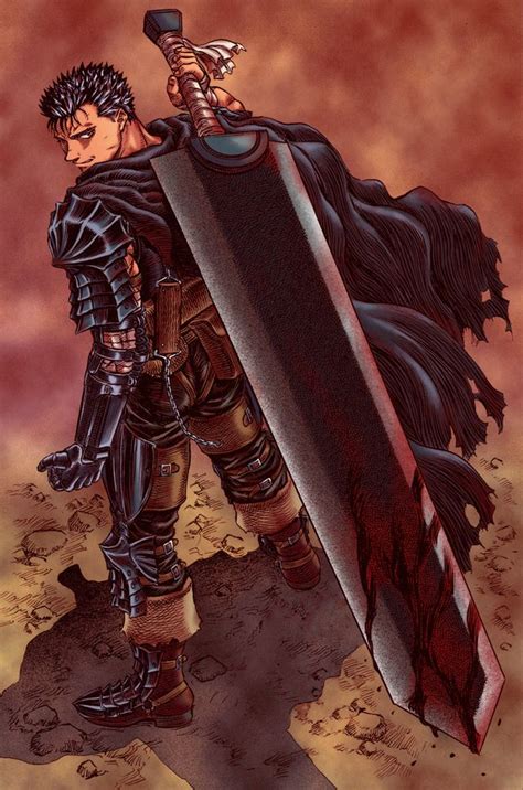 I colored a manga panel of Guts with the Dragonslayer : Berserk ...