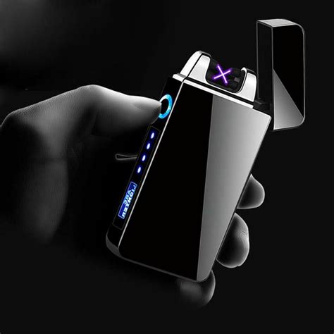 Dual Arc Electric USB Lighter Rechargeable Plasma Windpro