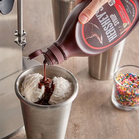 HERSHEY'S Chocolate Syrup - 24 oz. Bottle | WebstaurantStore