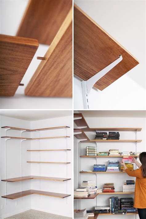 Build & Organize A Corner Shelving System | Bookshelves diy, Diy wood ...