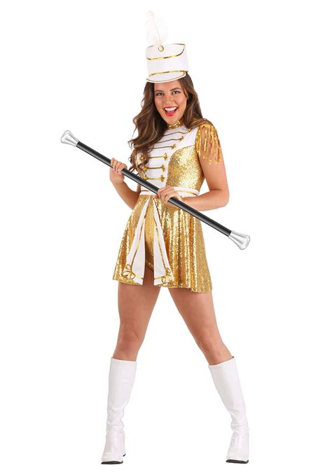 Womens Golden Majorette Marching Band Costume | ubicaciondepersonas ...