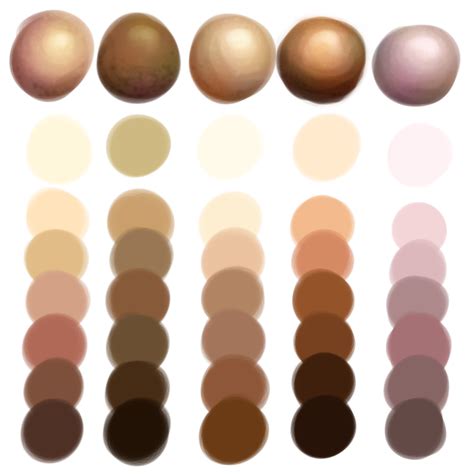 skin color palette | Skin color palette, Palette art, Digital painting ...