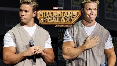 Will Poulter buffs up for Adam Warlock - Guardians of the Galaxy 3 ...