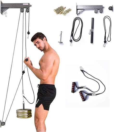 Gym Fitness DIY Pulley Cable Machine Attachments Pull Down, 41% OFF