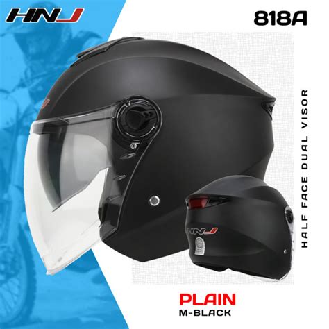 HNJ 818A Women's Half Face Motorcycle Helmet Double Shade Motor Helmet ...