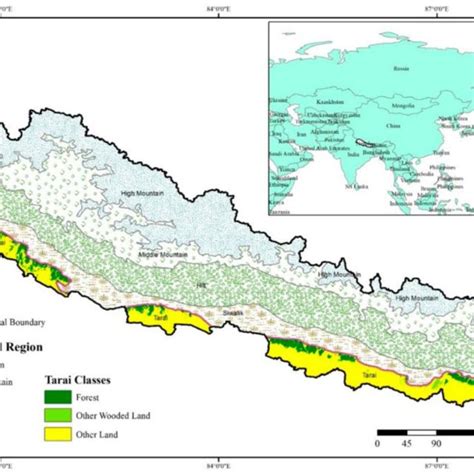 Location of the Tarai region in Nepal. | Download Scientific Diagram