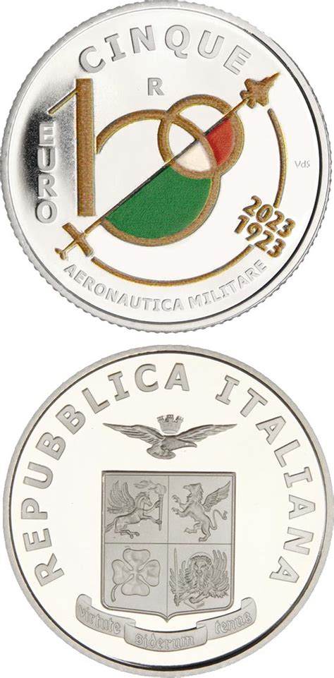 5 euro coin - Centenary of the Italian Air Force | Italy 2023