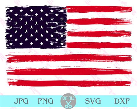 Distressed American Flag Svg USA Flag Svg Grunge Flag Svg - Etsy