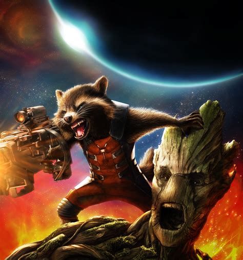 🔥 [50+] Rocket and Groot Wallpapers | WallpaperSafari