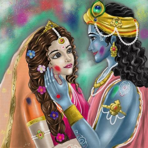 Pin by Sweet Lord Krishna on Krishna Arts | God illustrations, Holi ...