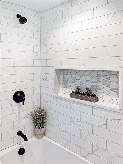 Shower Tile Ideas | Bathroom Design Shower Tile | Bathroom makeover ...