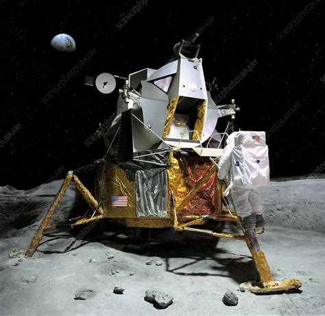 Moon landing, 21 July 1969 - Stock Image - C006/6412 - Science Photo ...