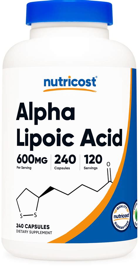 Buy cost Alpha Lipoic 600mg Per Serving, 240 s - Gluten Free ...