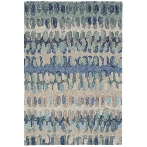 Dash and Albert Rugs Paint Chip Hand Hooked Wool Abstract Area Rug in ...