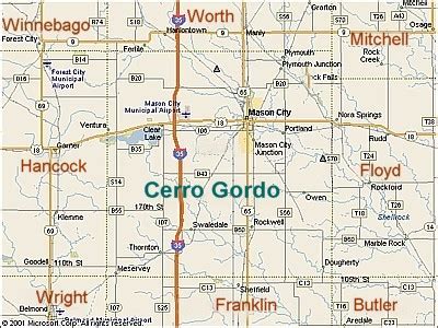 Links to Cerro Gordo County's neighbors: