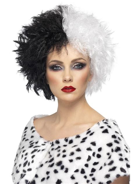 Cruella Wig - Black/White