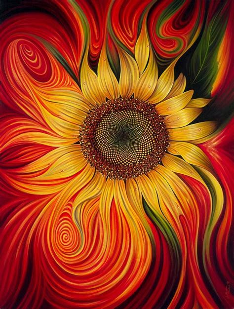 Ricardo Chavez-Mendez | Sunflower art, Flower painting, Sunflower wallpaper