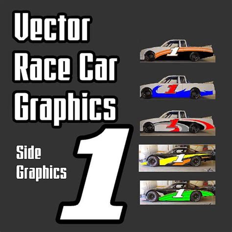 Vector Race Car Side Graphics - Etsy