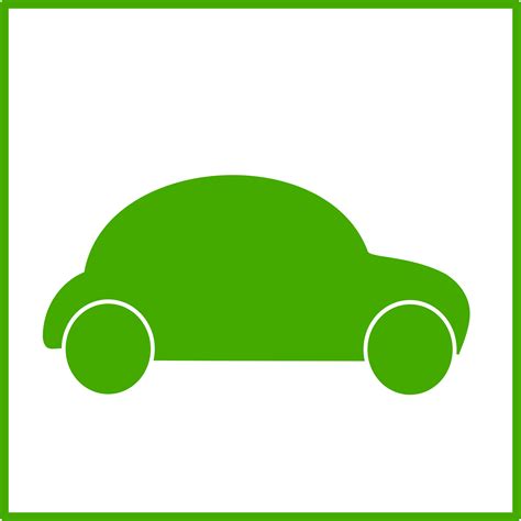 Clipart - eco green car icon