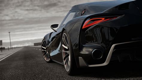 Toyota FT 1 Black Ultra HD 4K Wallpaper Wallpaper