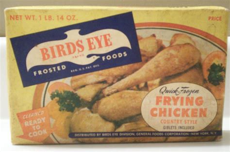 Birds Eye Quick Frozen Frying Chicken - 1950's