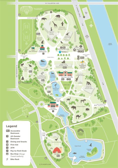 Lincoln Park Zoo Map and Brochure (2022 - 2023) | ThemeParkBrochures.net