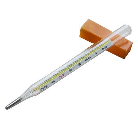 12Pcs Classic Glass Mercury Thermometer Clinical Armpit Mercurial ...