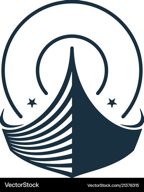 Boat logo design Royalty Free Vector Image - VectorStock