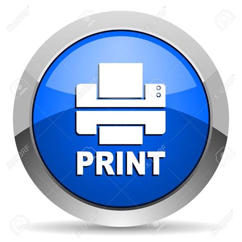 Print Button Icon #431491 - Free Icons Library