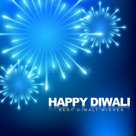 Happy diwali fireworks stock vector. Illustration of light - 26995710