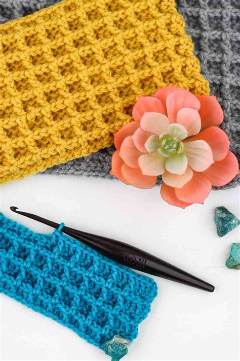 Waffle Stitch Crochet Tutorial - Winding Road Crochet