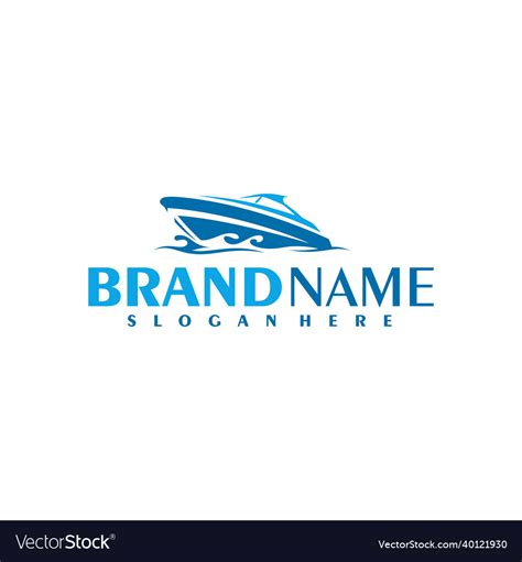 Boat logo template Royalty Free Vector Image - VectorStock