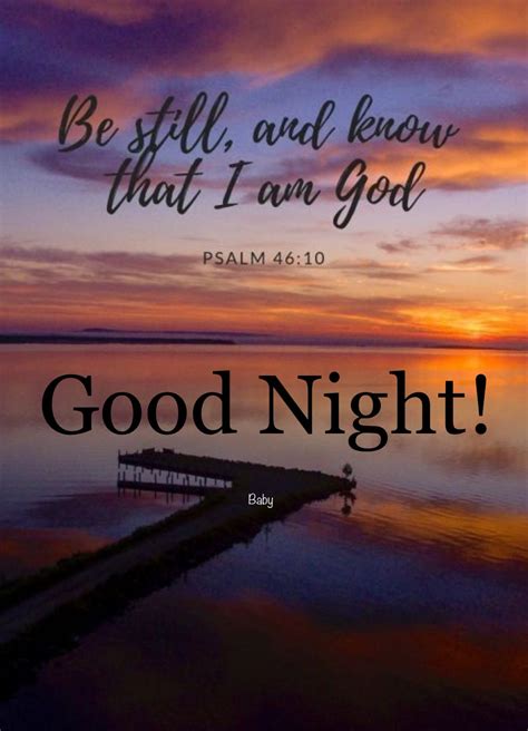 Good Night Bible Quotes Images: Sleep Peacefully with God's Word