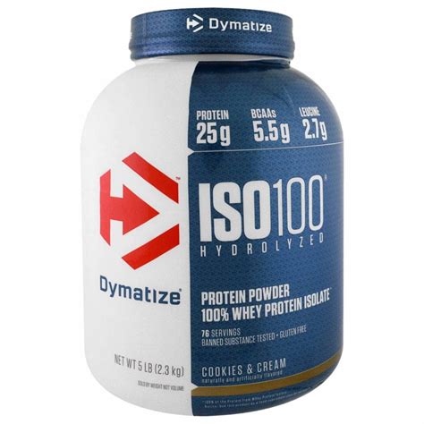 Proteina Dymatize Iso 100 5lbs Sabor Cookies and Cream