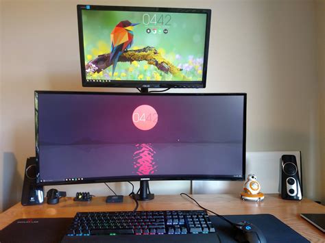 My Stacked Monitor Setup : ultrawidemasterrace