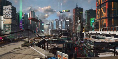 city, building, Cyberpunk 2077, CD Projekt RED, video games, concept ...