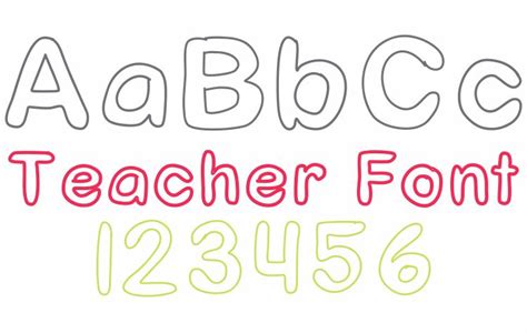 7 Free Fonts - From One Teacher to Another – KindergartenWorks