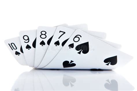 Straight flush poker stock photo. Image of flush, gamble - 13231472