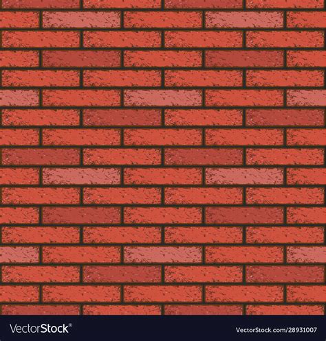 Old red brick pattern seamless wall wallpaper Vector Image