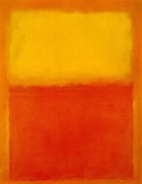 Orange and Yellow by Mark Rothko