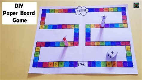 DIY Paper Board Game | How to make a Board Game | Easy Game Making ...