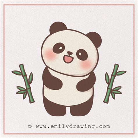 How To Draw A Panda Eating Bamboo Step By Step