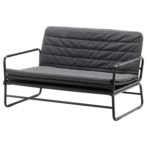 HAMMARN Futon - Knisa dark gray, black - IKEA