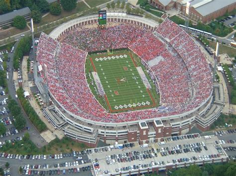 On game day, Scott Stadium fills up with fans in orange and blue ...