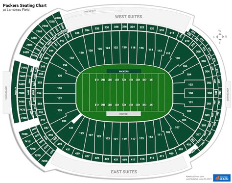 Lambeau Field Virtual Seating Map | Elcho Table