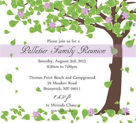 Family Reunion Invitation