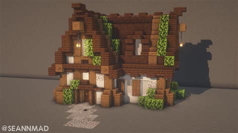 Simple spruce house I built! : r/Minecraftbuilds