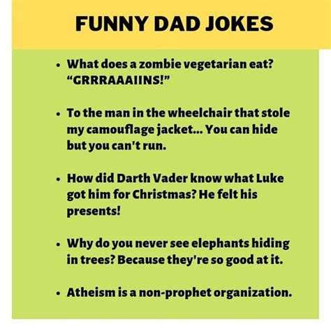 Printable Dad Jokes